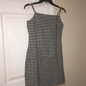 Gingham Strap Dress